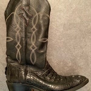 Genuine alligator boots